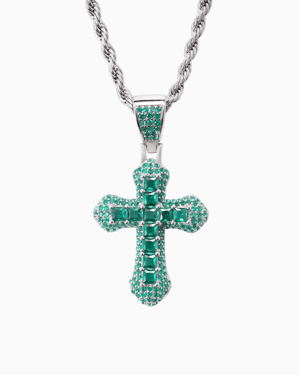 EMERALD CROSS PENDANT. - Drippy Amsterdam