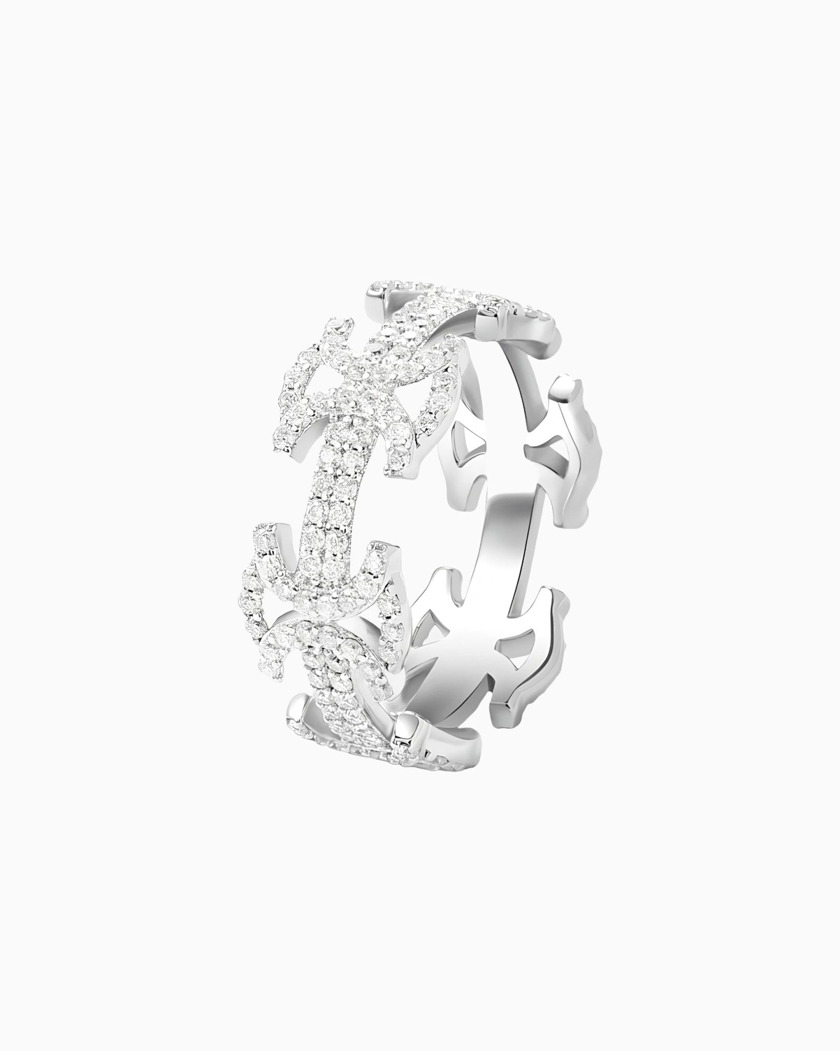 MOISSANITE BYZANTINE RING. - Drippy Amsterdam