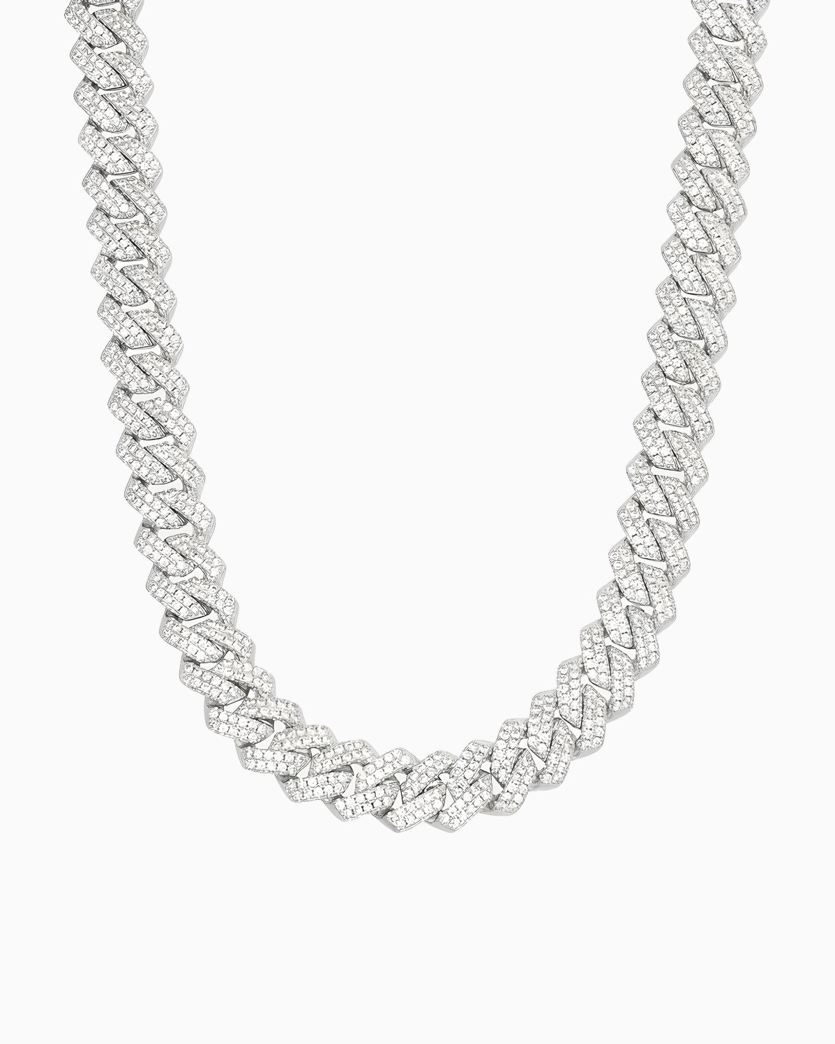 MOISSANITE CUBAN CHAIN. - 14MM - Drippy Amsterdam