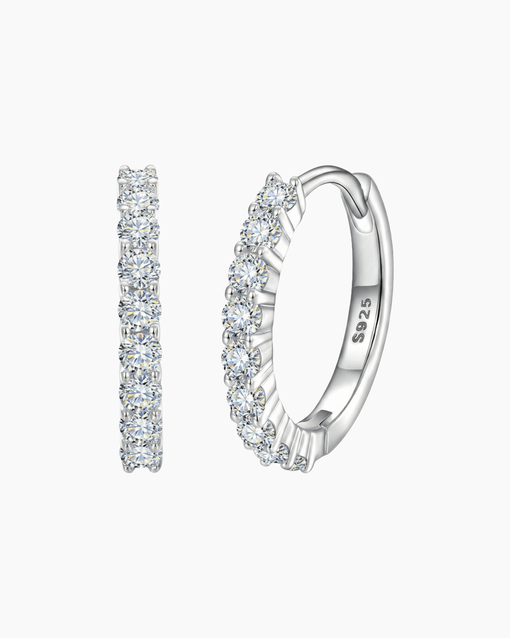 MOISSANITE ETERNITY EARRINGS. - Drippy Amsterdam