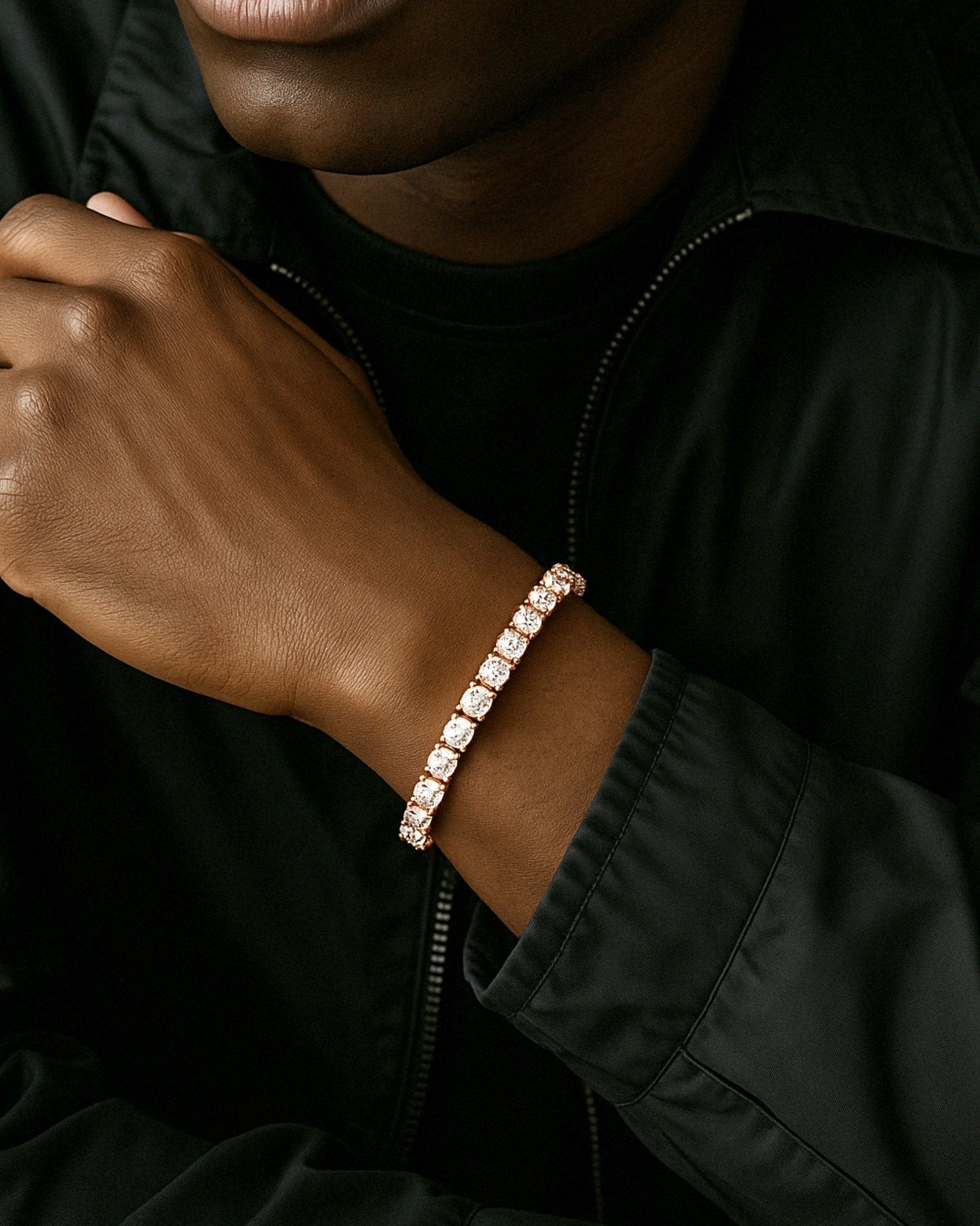 TENNISBOY BRACELET. - 5MM ROSE GOLD - Drippy Amsterdam