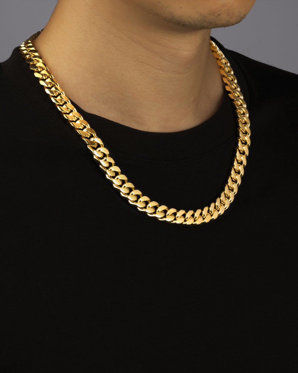 BOXED CLEAN CUBANA CHAIN. - 12MM 18K GOLD - Drippy Amsterdam