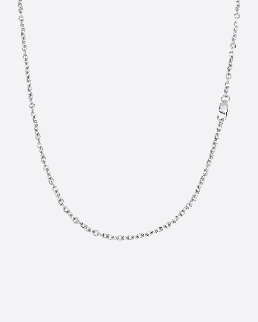 CABLE LINK CHAIN. - 3MM WHITE GOLD - Drippy Amsterdam