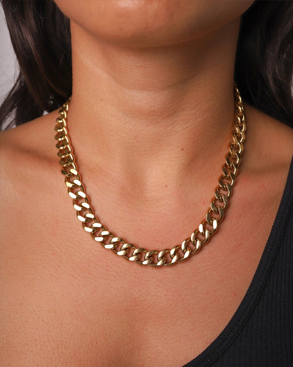CLEAN CUBANA CHAIN. - 12MM 18K GOLD - Drippy Amsterdam