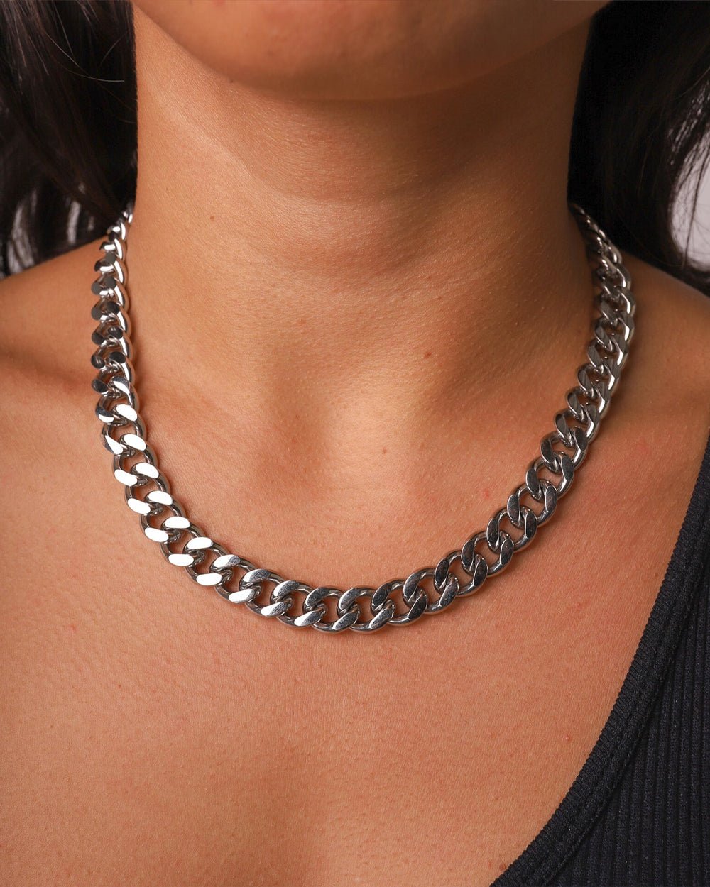 CLEAN CUBANA CHAIN. - 12MM WHITE GOLD - Drippy Amsterdam