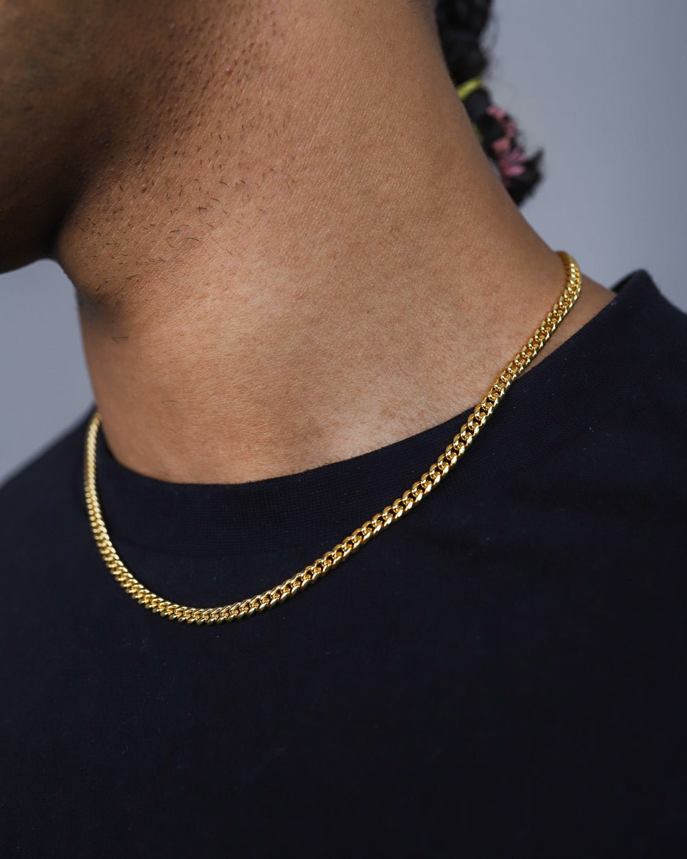 CLEAN CUBANA CHAIN. - 4MM 18K GOLD - Drippy Amsterdam