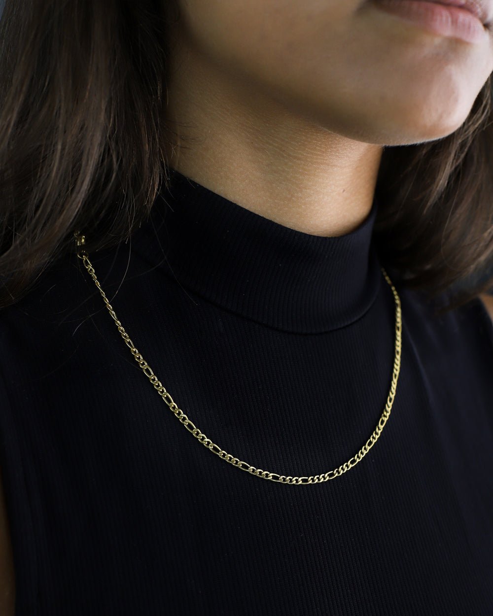 CLEAN FIGARO CHAIN. - 3MM 18K GOLD - Drippy Amsterdam