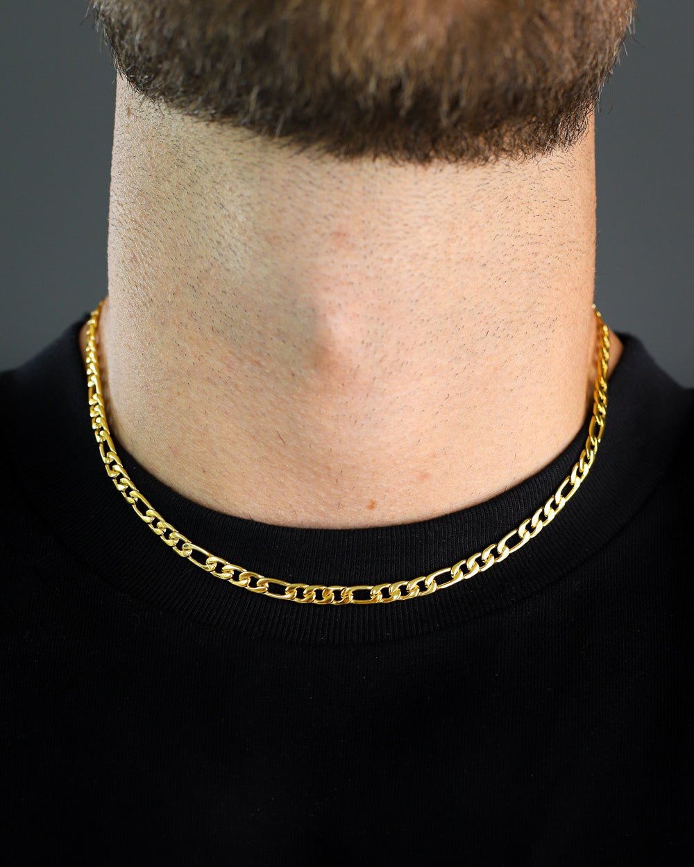 CLEAN FIGARO CHAIN. - 5MM 18K GOLD - Drippy Amsterdam