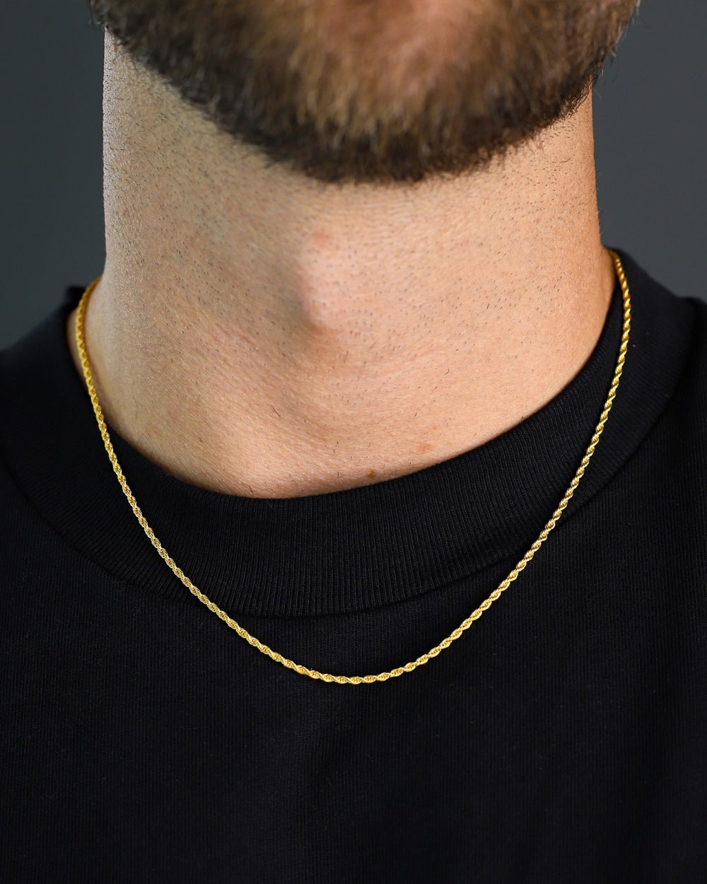 CLEAN ROPE CHAIN. - 2MM 18K GOLD - Drippy Amsterdam