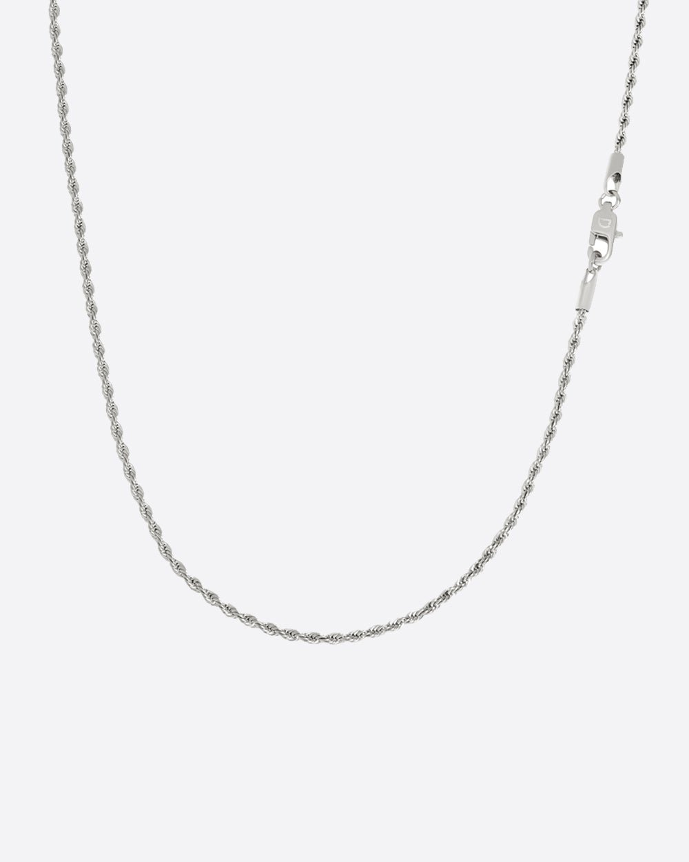 CLEAN ROPE CHAIN. - 2MM WHITE GOLD - Drippy Amsterdam