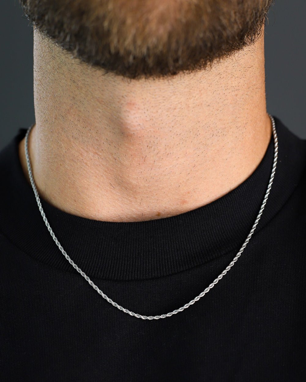 CLEAN ROPE CHAIN. - 2MM WHITE GOLD - Drippy Amsterdam