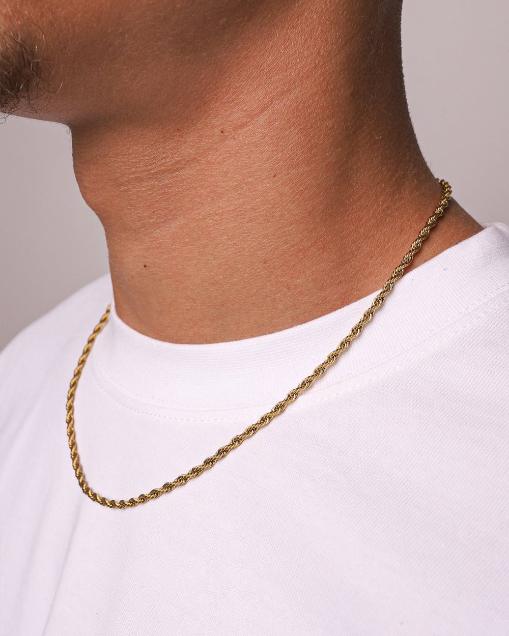 CLEAN ROPE CHAIN. - 3MM 18K GOLD - Drippy Amsterdam