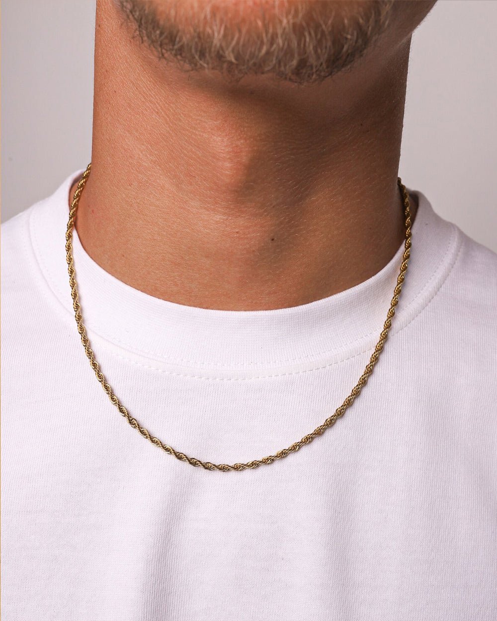 CLEAN ROPE CHAIN. - 3MM 18K GOLD - Drippy Amsterdam