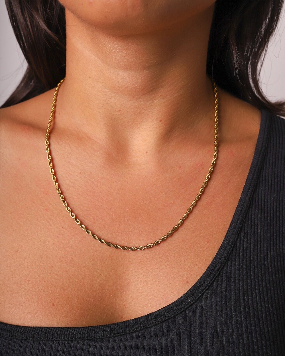 CLEAN ROPE CHAIN. - 3MM 18K GOLD - Drippy Amsterdam