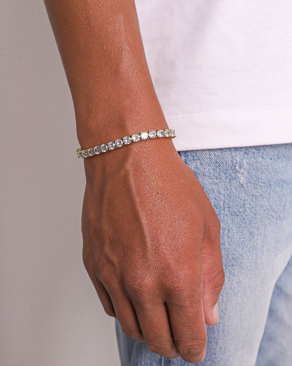 TENNISBOY BRACELET. - 5MM 18K GOLD - Drippy Amsterdam