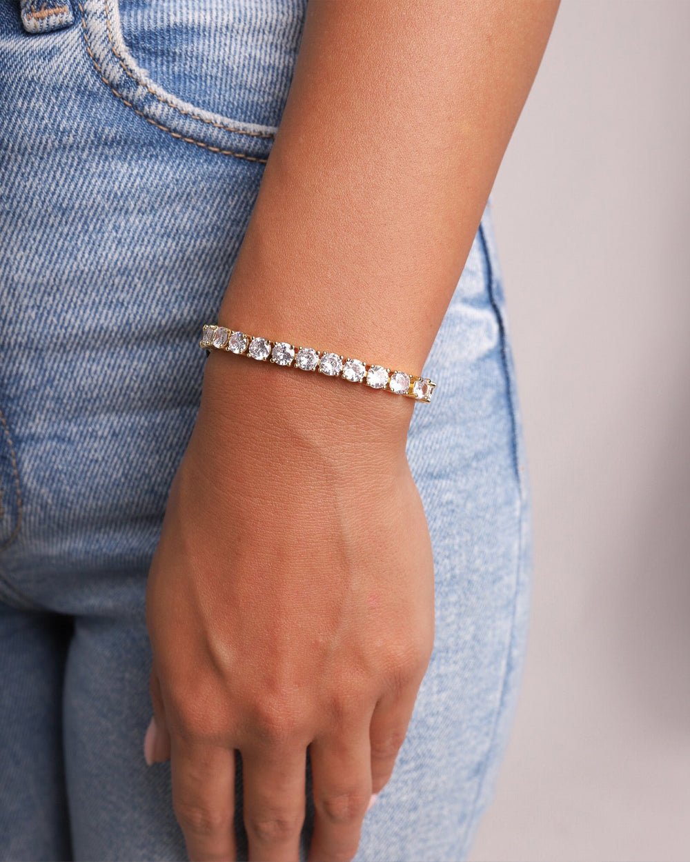 TENNISBOY BRACELET. - 5MM 18K GOLD - Drippy Amsterdam