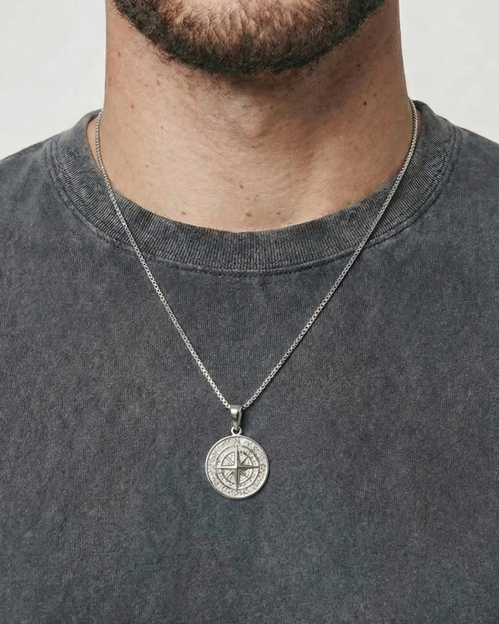 CLEAN COMPASS PENDANT 925.