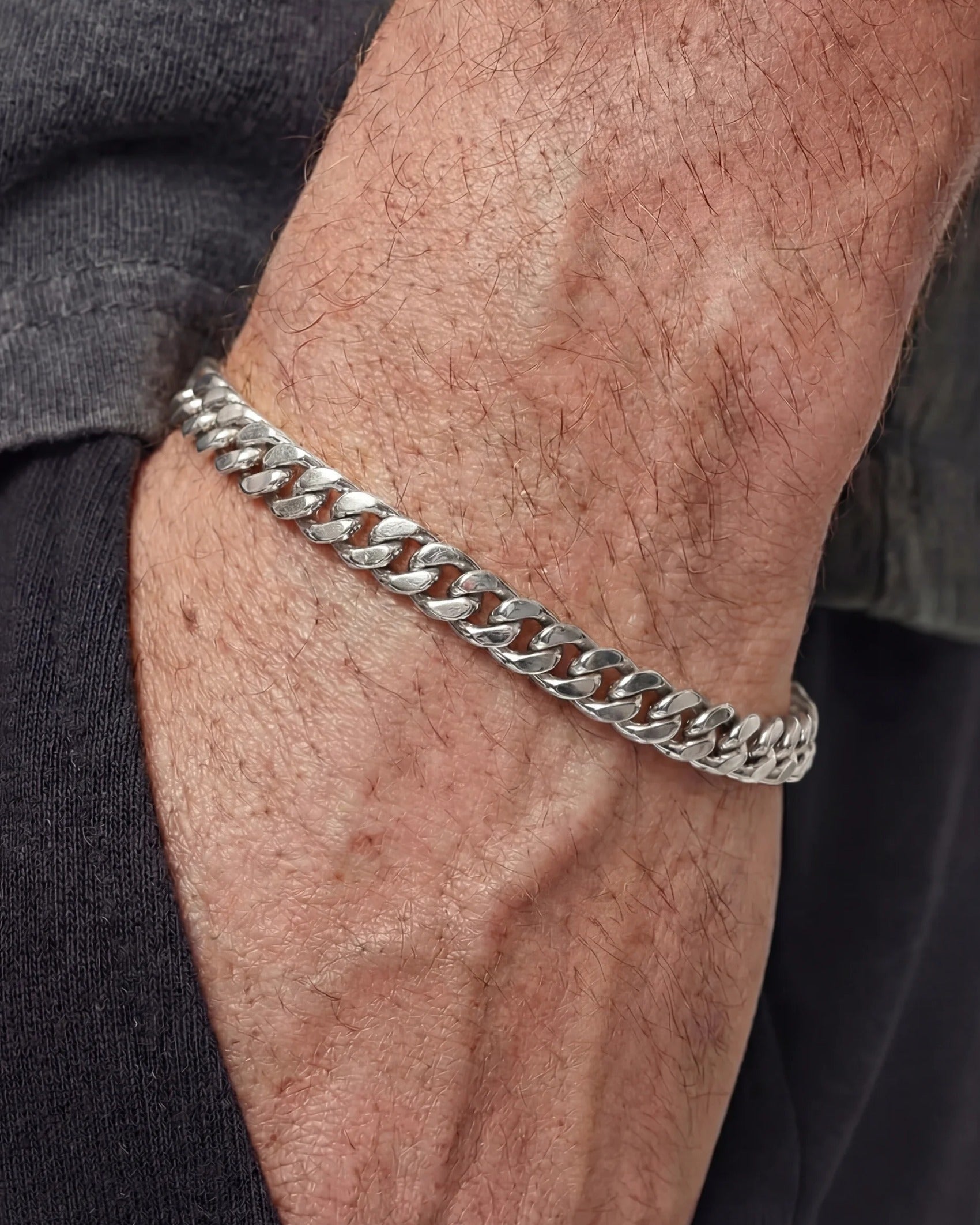 CLEAN CUBANA BRACELET. - 6MM