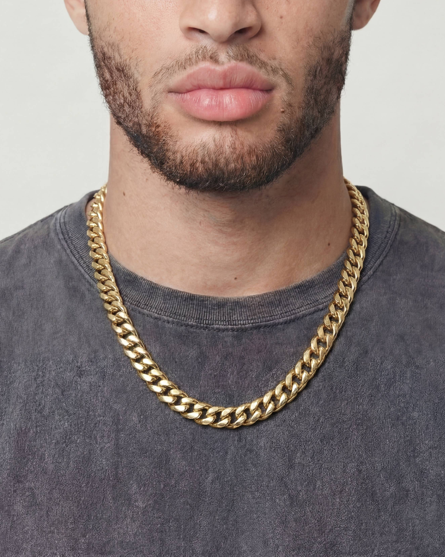 CLEAN CUBANA CHAIN. - 12MM GOLD