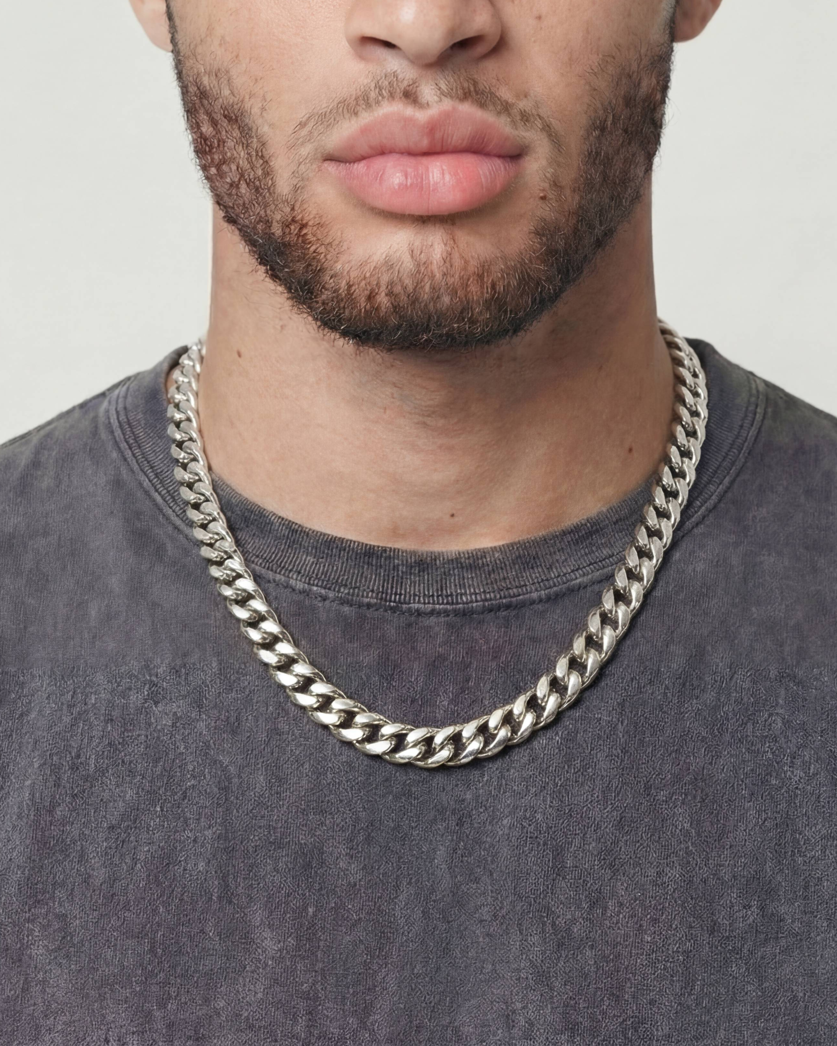 CLEAN CUBANA CHAIN. - 12MM