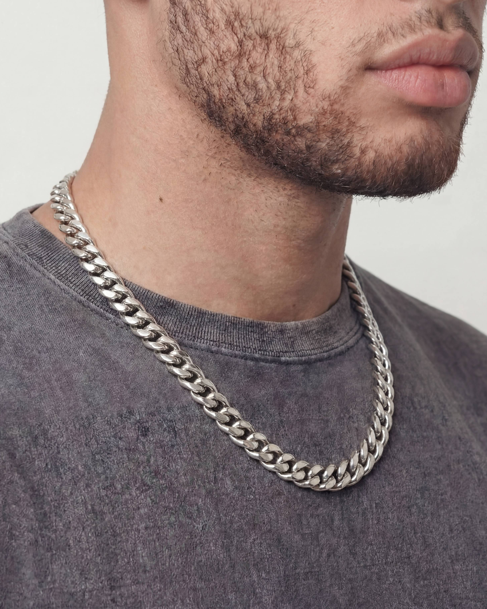 CLEAN CUBANA CHAIN. - 12MM