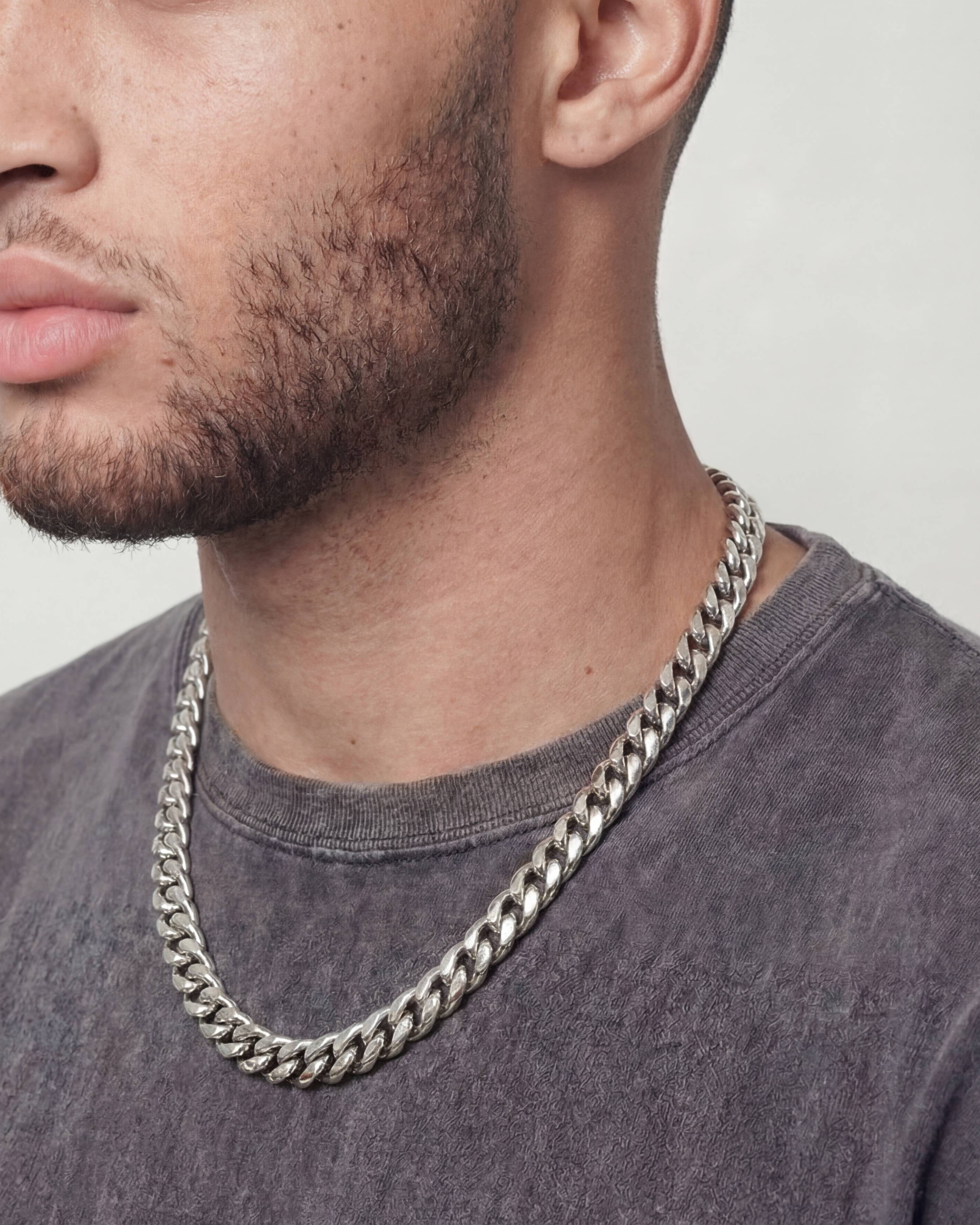 CLEAN CUBANA CHAIN. - 12MM