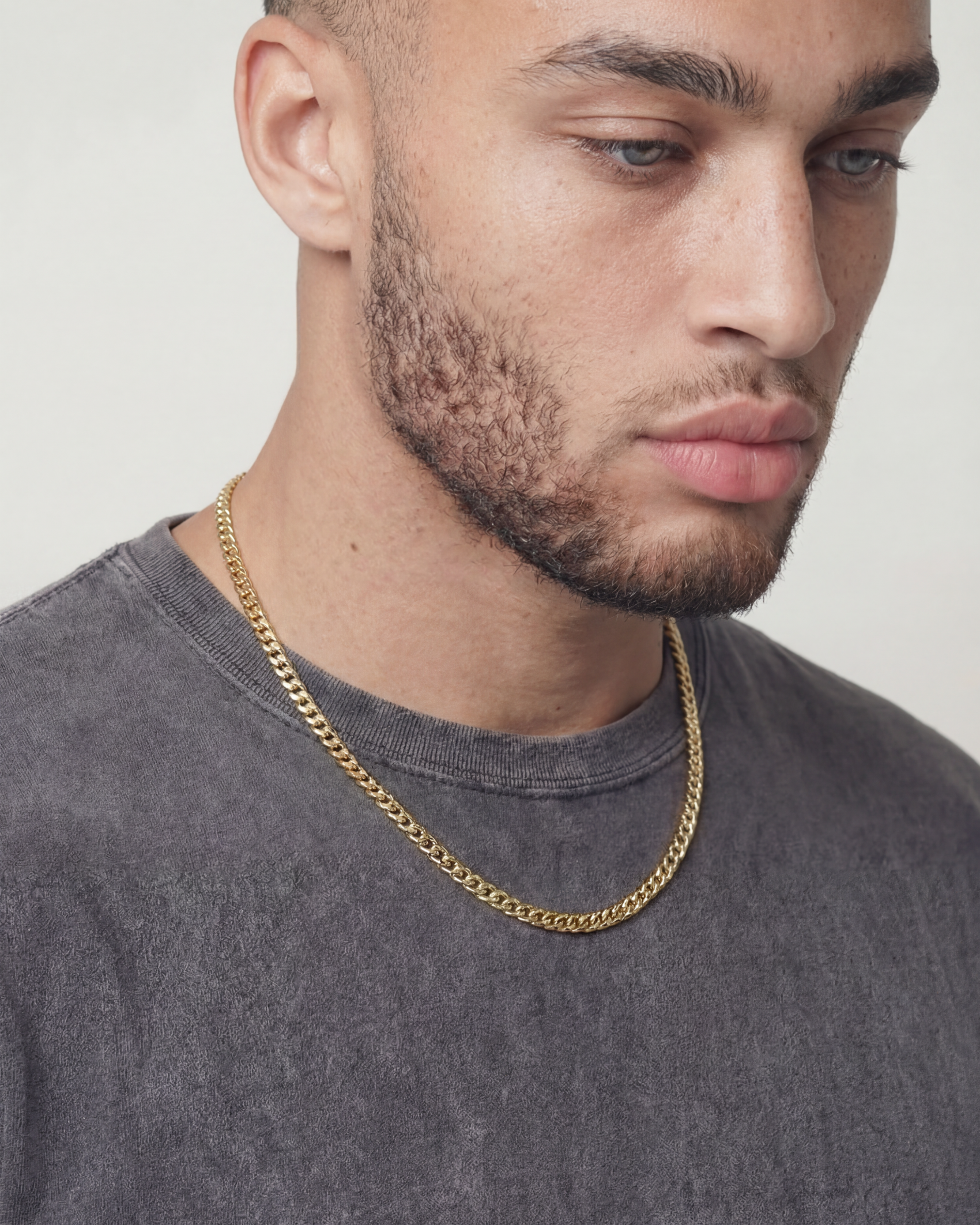 CLEAN CUBANA CHAIN. - 4MM GOLD