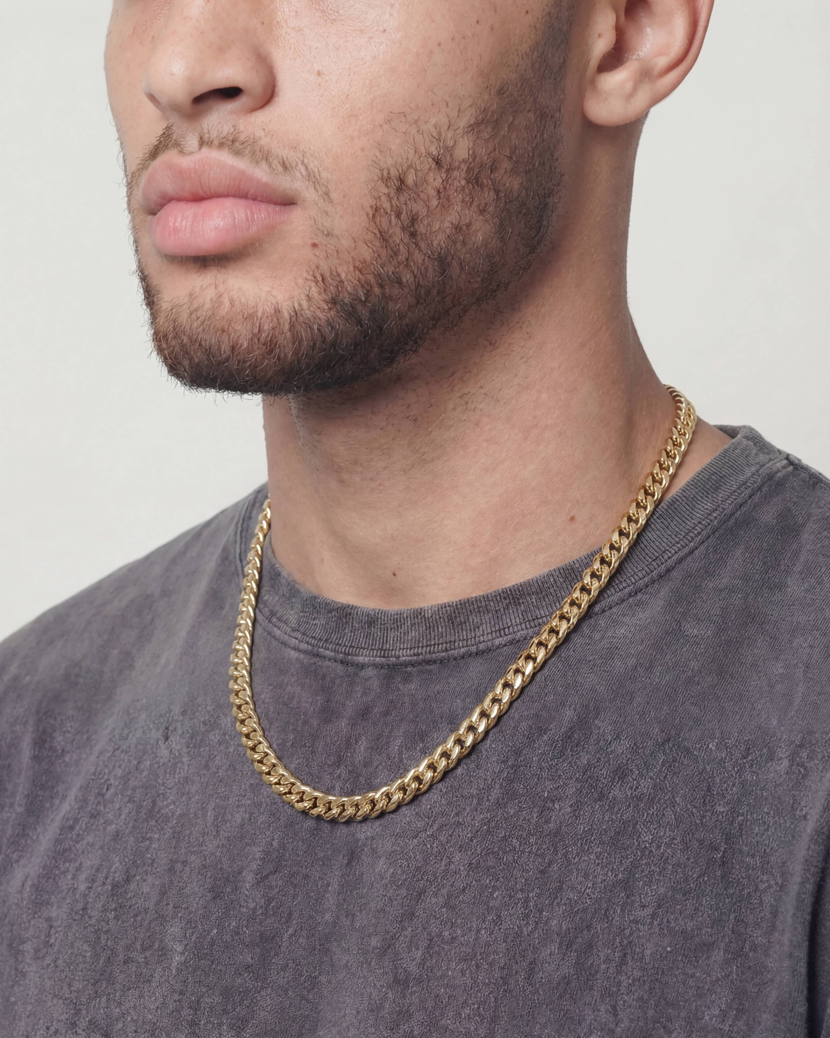 CLEAN CUBANA CHAIN. - 6MM GOLD
