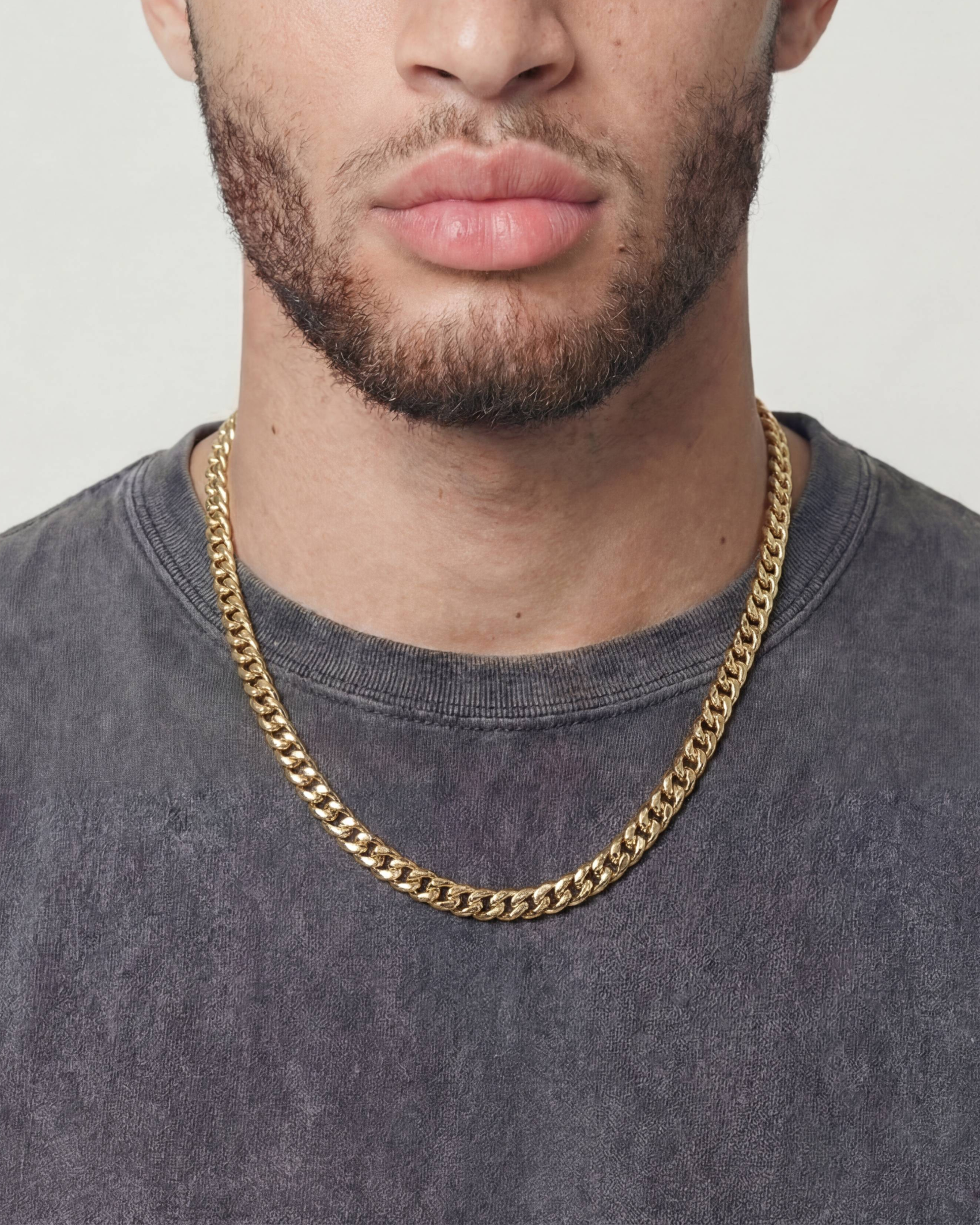 CLEAN CUBANA CHAIN. - 6MM GOLD