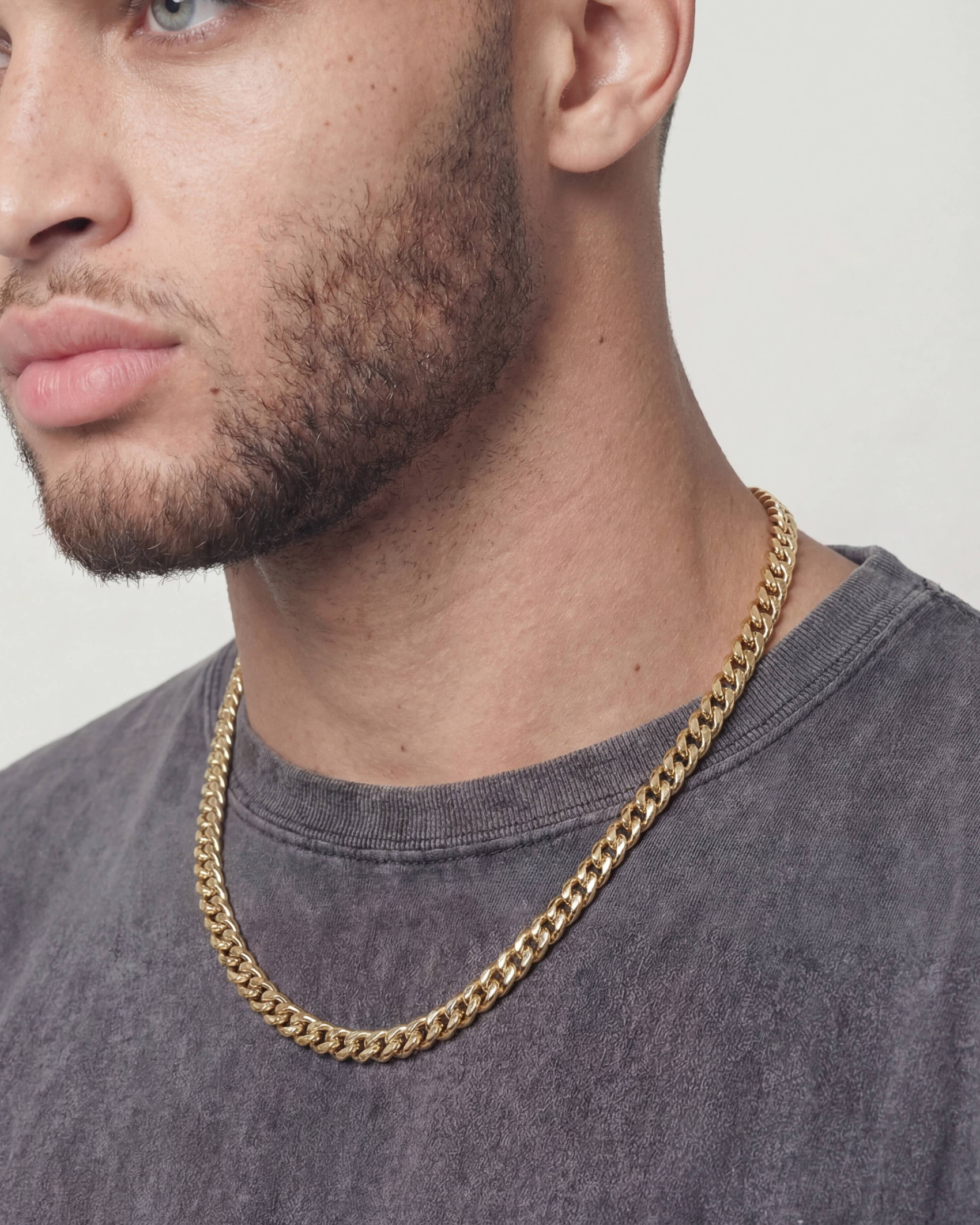 CLEAN CUBANA CHAIN. - 6MM GOLD