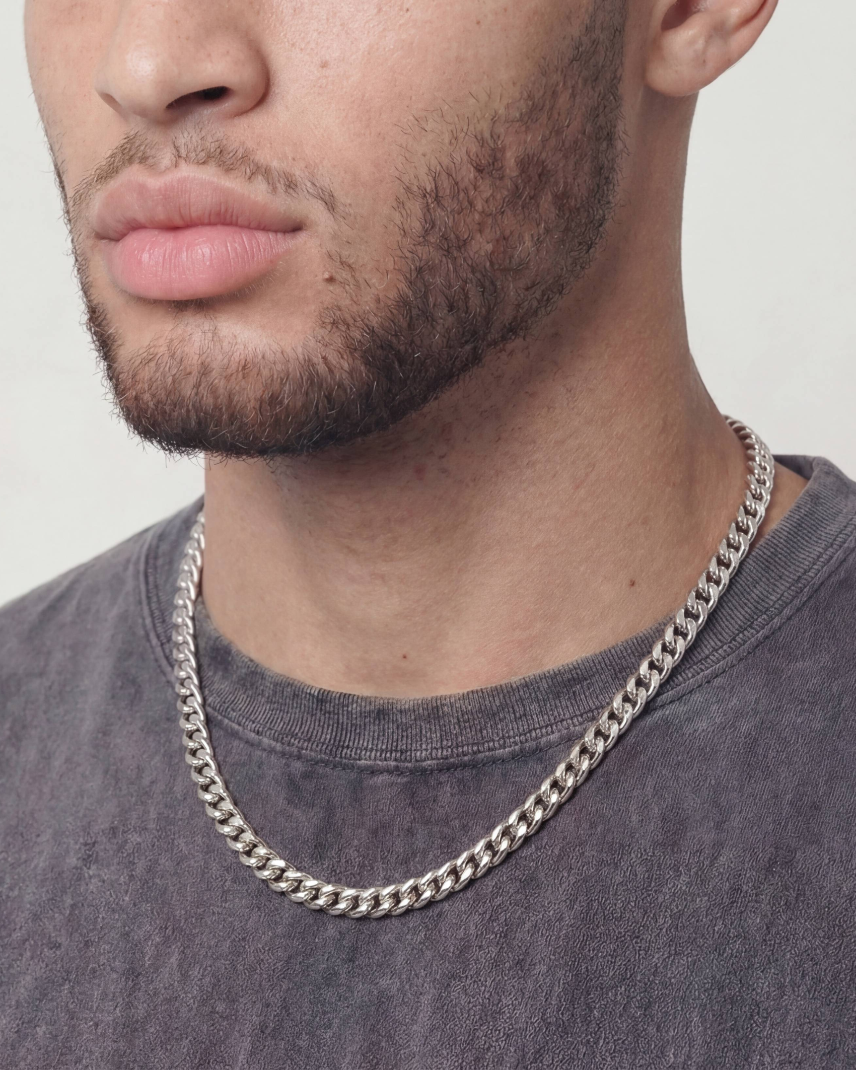 CLEAN CUBANA CHAIN. - 6MM