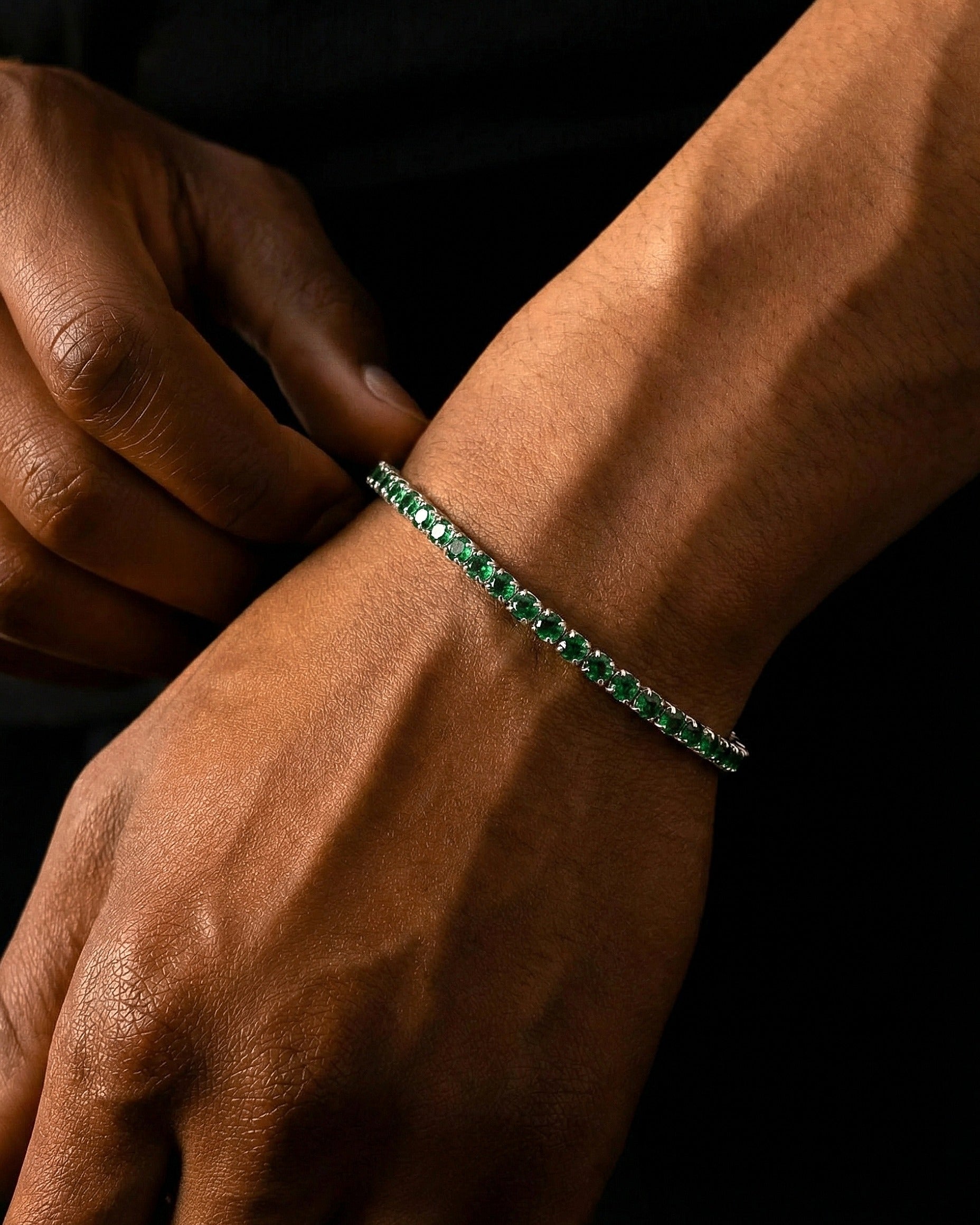 EMERALD ICE BRACELET. - 3MM