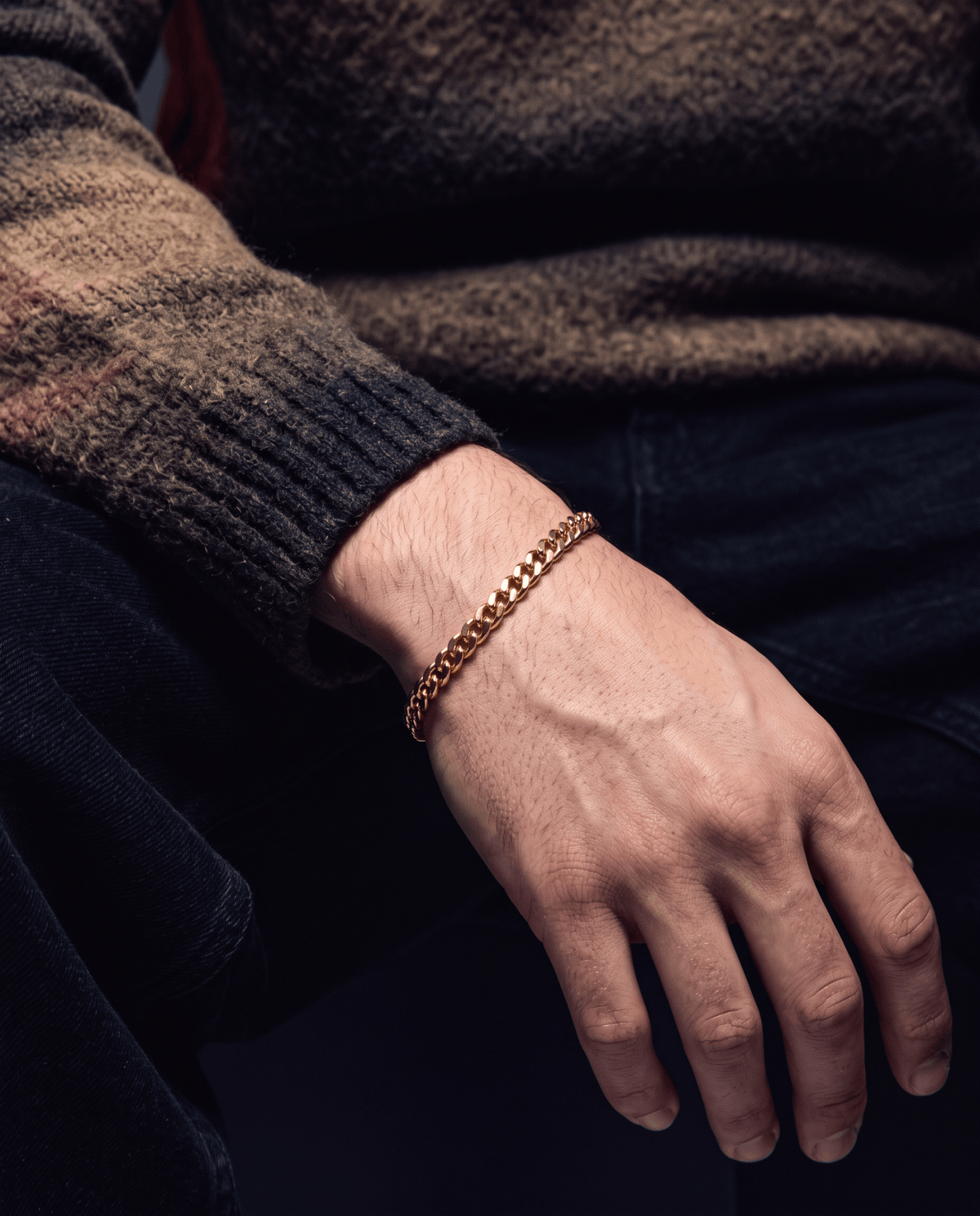 CLEAN CUBANA BRACELET. - 4MM GOLD - Drippy Amsterdam