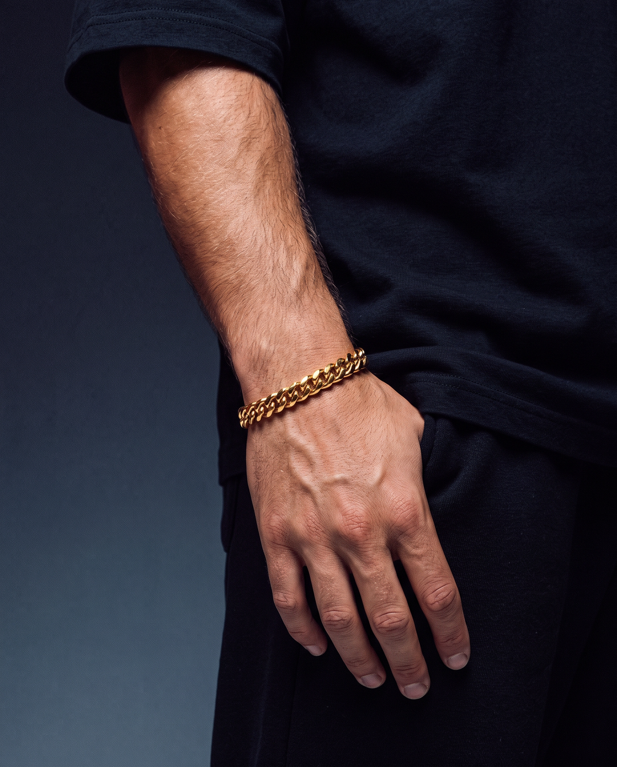 CLEAN CUBANA BRACELET. - 6MM GOLD