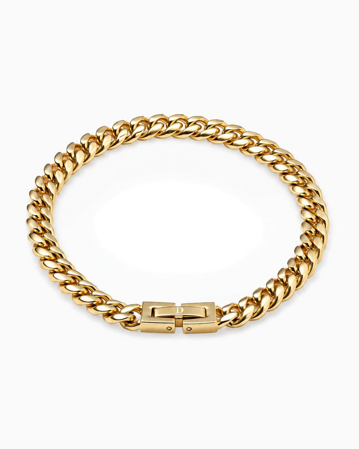 CLEAN CUBANA BRACELET. - 6MM GOLD