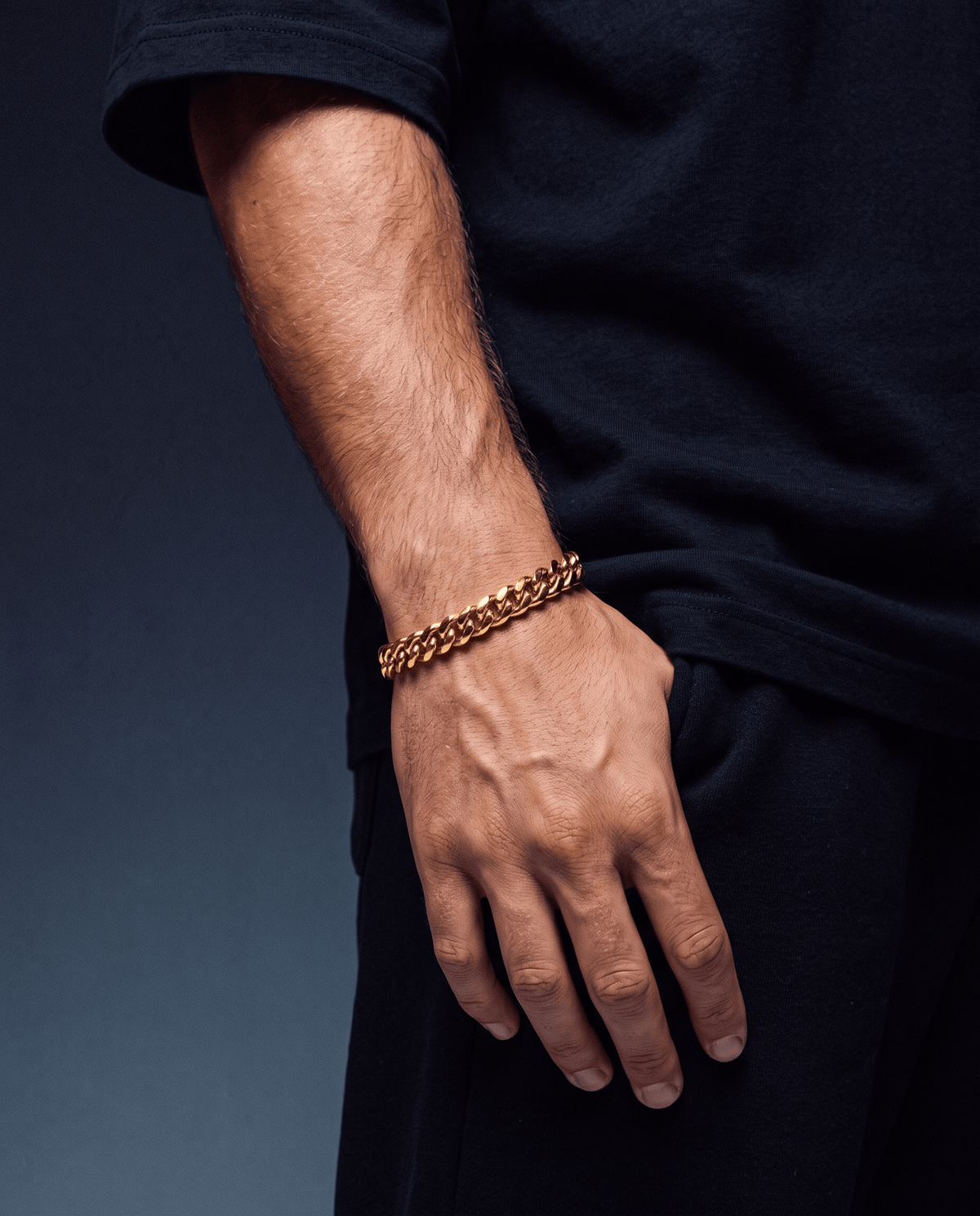 CLEAN CUBANA BRACELET. - 6MM GOLD - Drippy Amsterdam