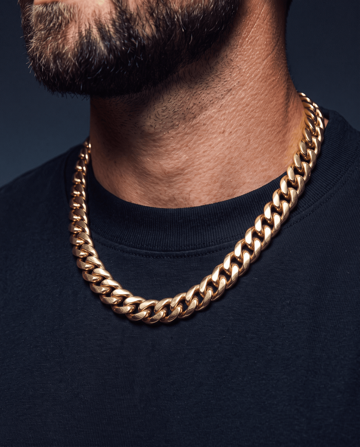 CLEAN CUBANA CHAIN. - 12MM GOLD - Drippy Amsterdam