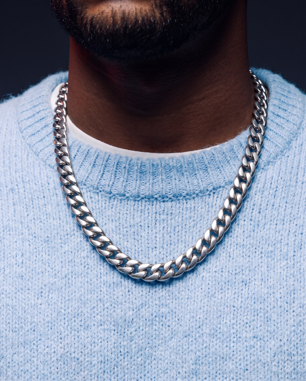 CLEAN CUBANA CHAIN. - 12MM
