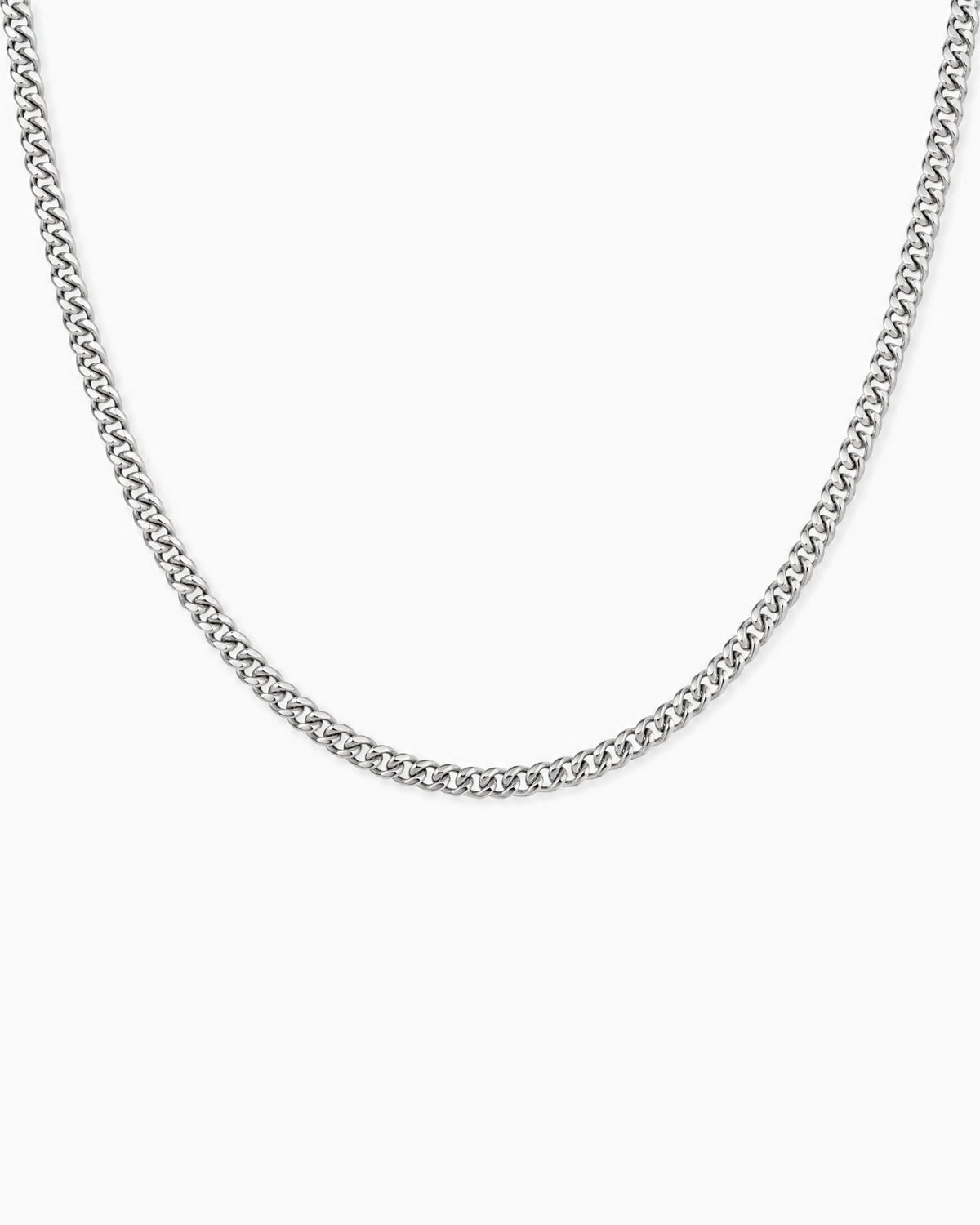 CLEAN CUBANA CHAIN. - 4MM