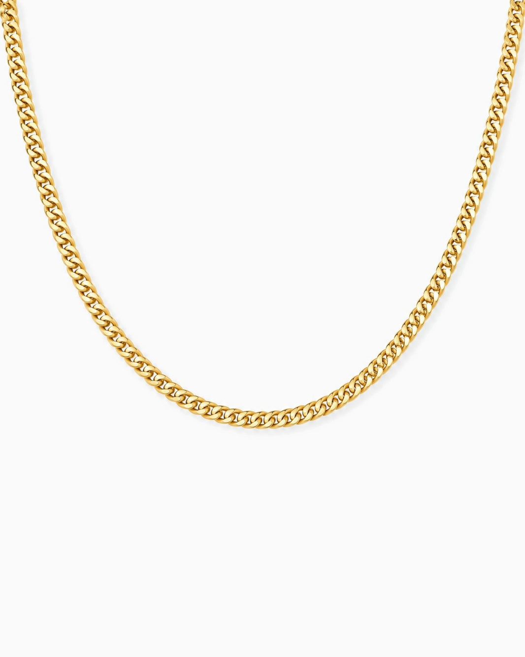 CLEAN CUBANA CHAIN. - 4MM GOLD