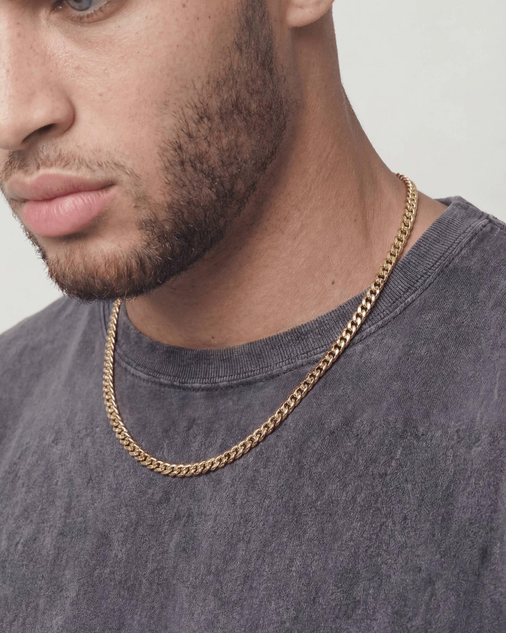 CLEAN CUBANA CHAIN. - 4MM GOLD - Drippy Amsterdam