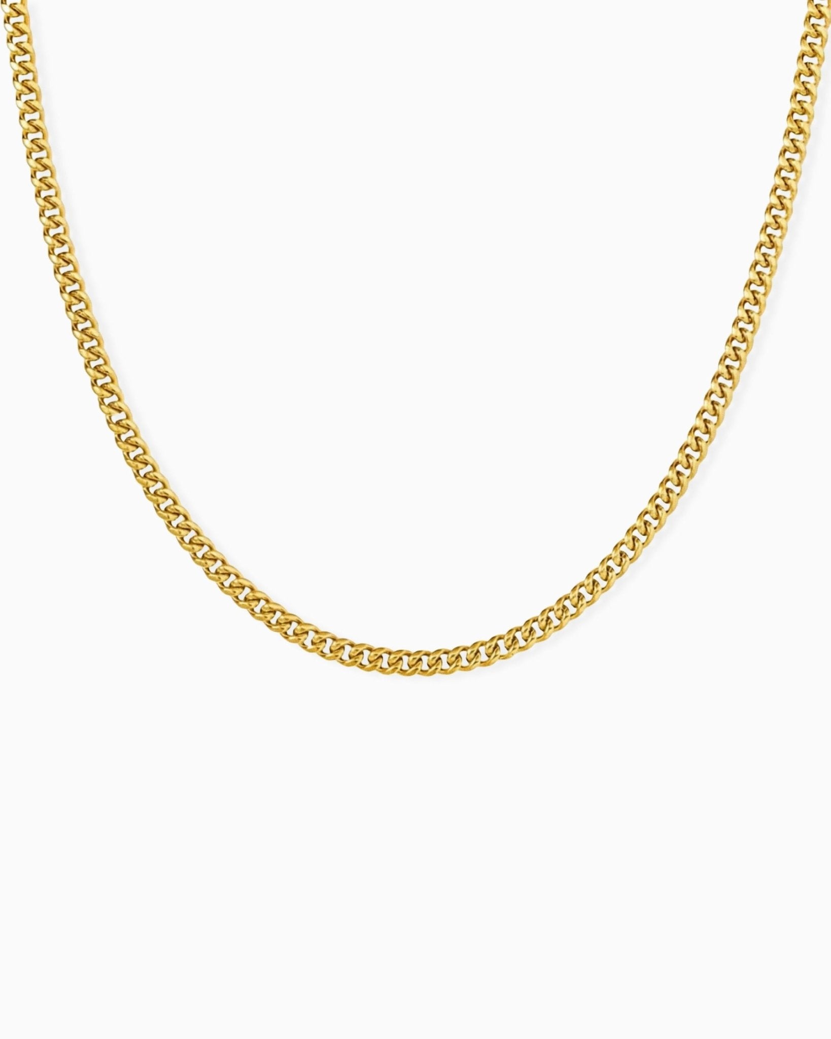 CLEAN CUBANA CHAIN. - 4MM GOLD - Drippy Amsterdam