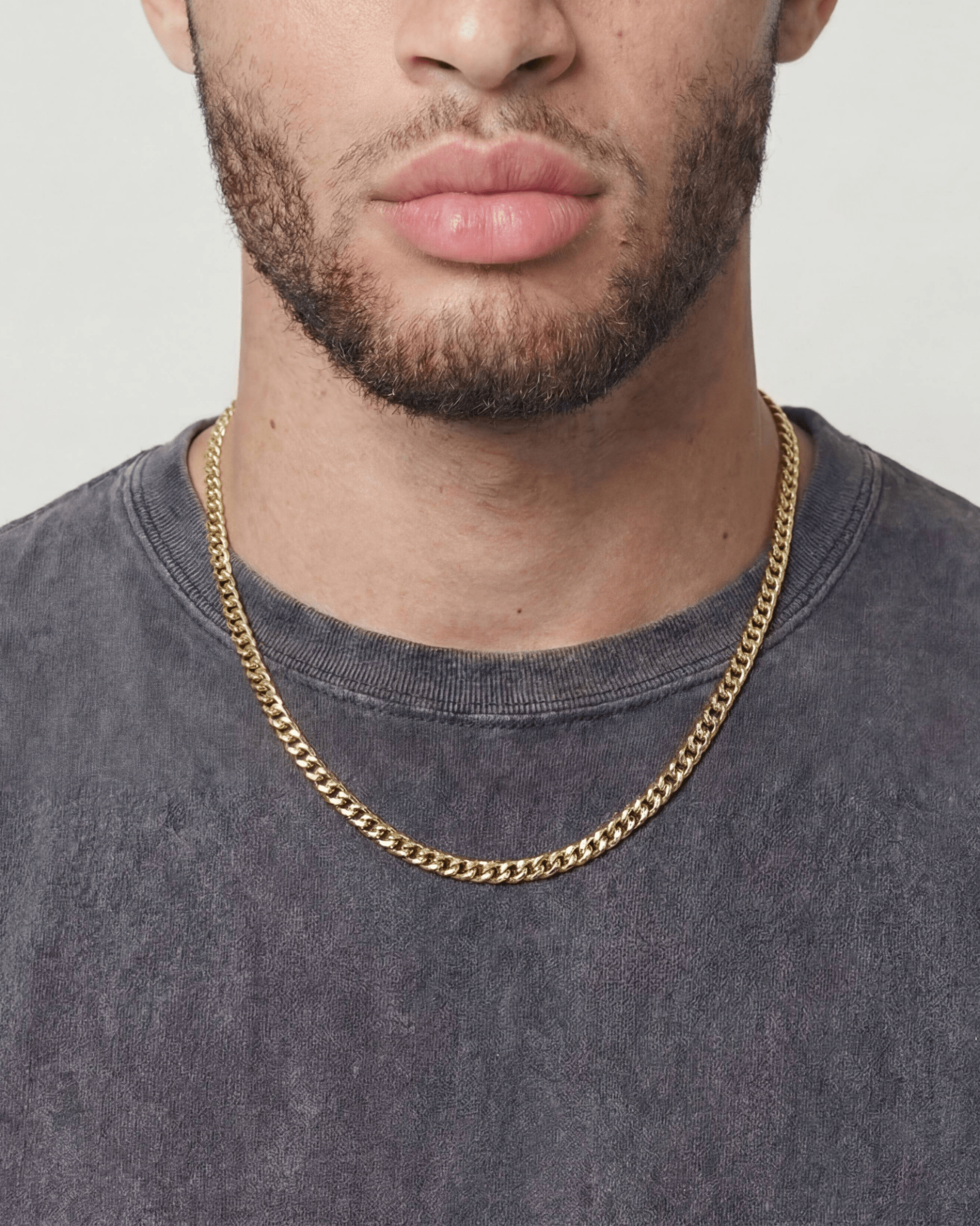 CLEAN CUBANA CHAIN. - 4MM GOLD - Drippy Amsterdam