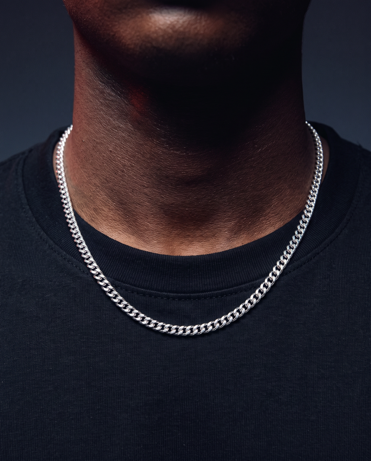 CLEAN CUBANA CHAIN. - 4MM