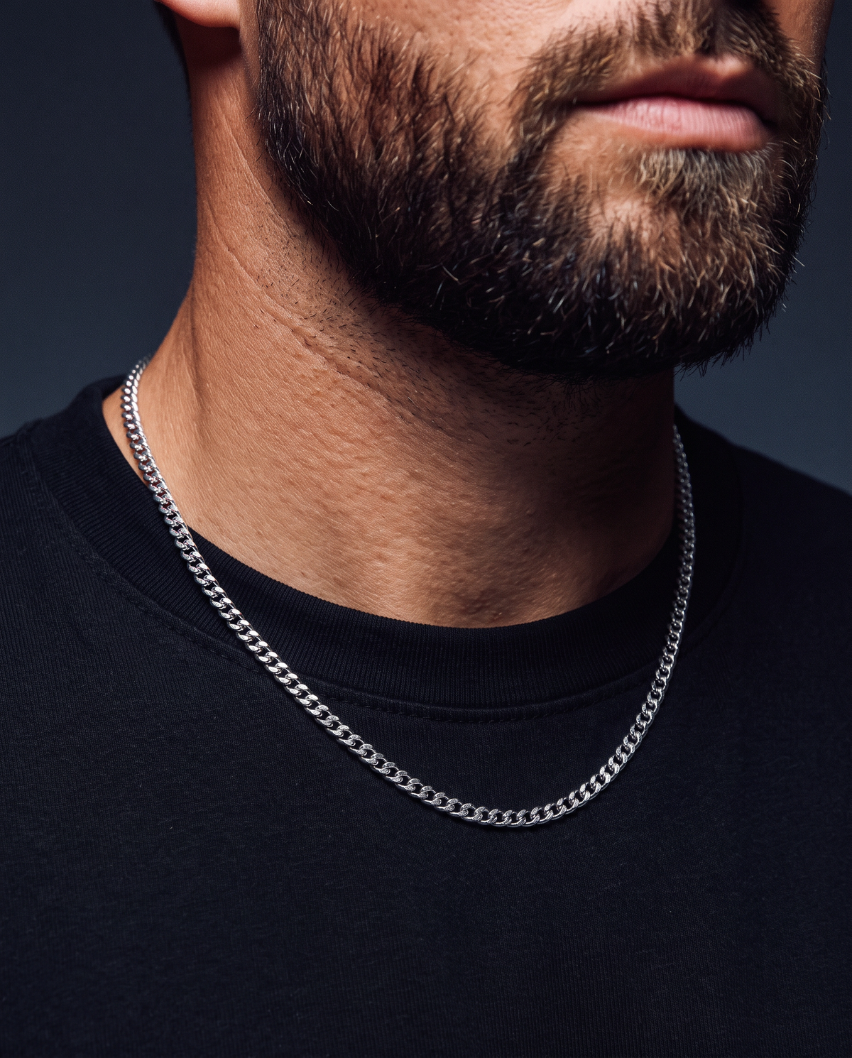 CLEAN CUBANA CHAIN. - 4MM