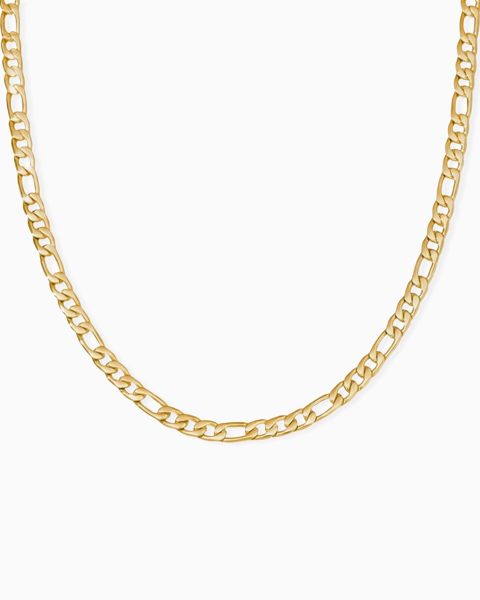 CLEAN FIGARO CHAIN. - 5MM GOLD - Drippy Amsterdam