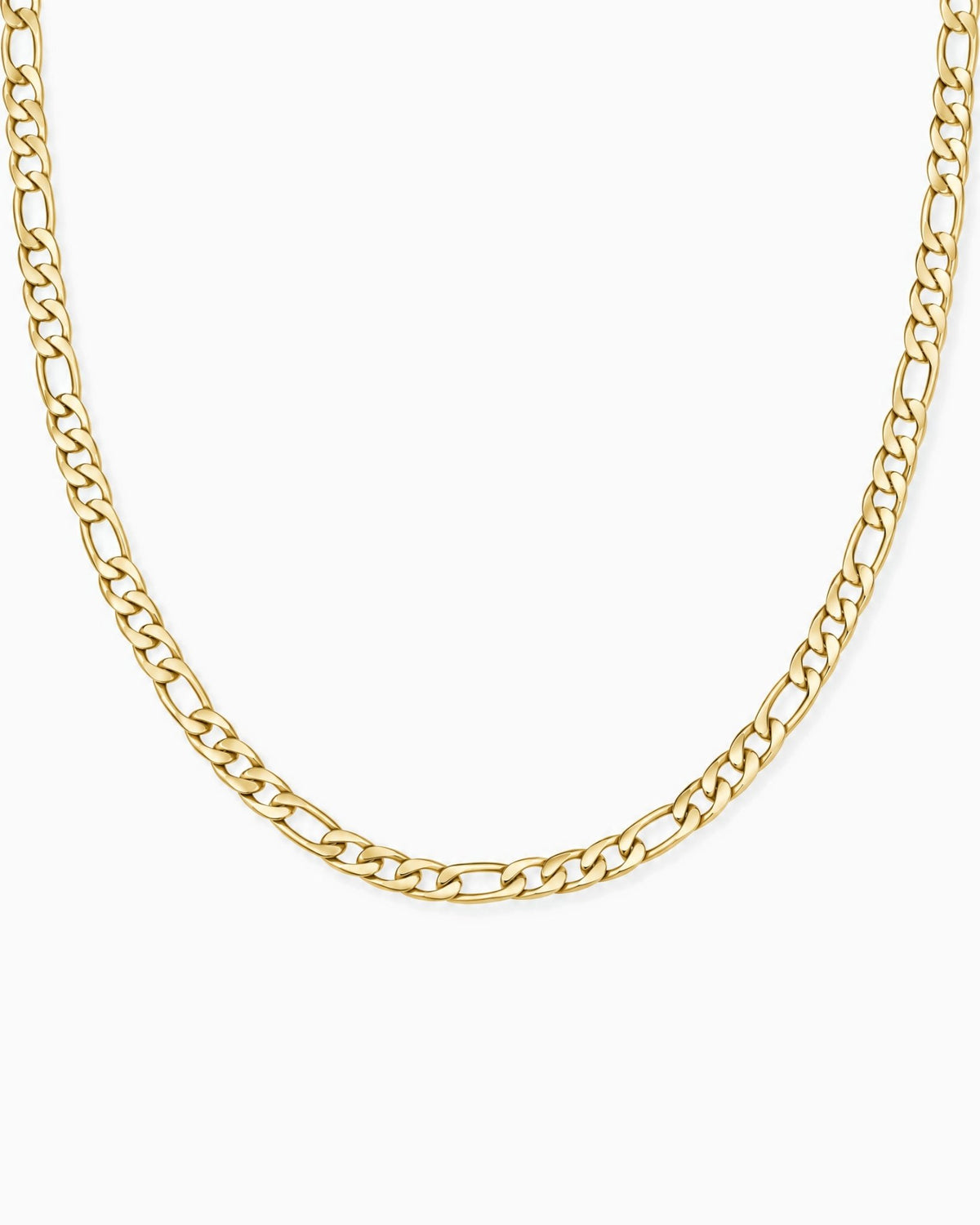 CLEAN FIGARO CHAIN. - 5MM GOLD