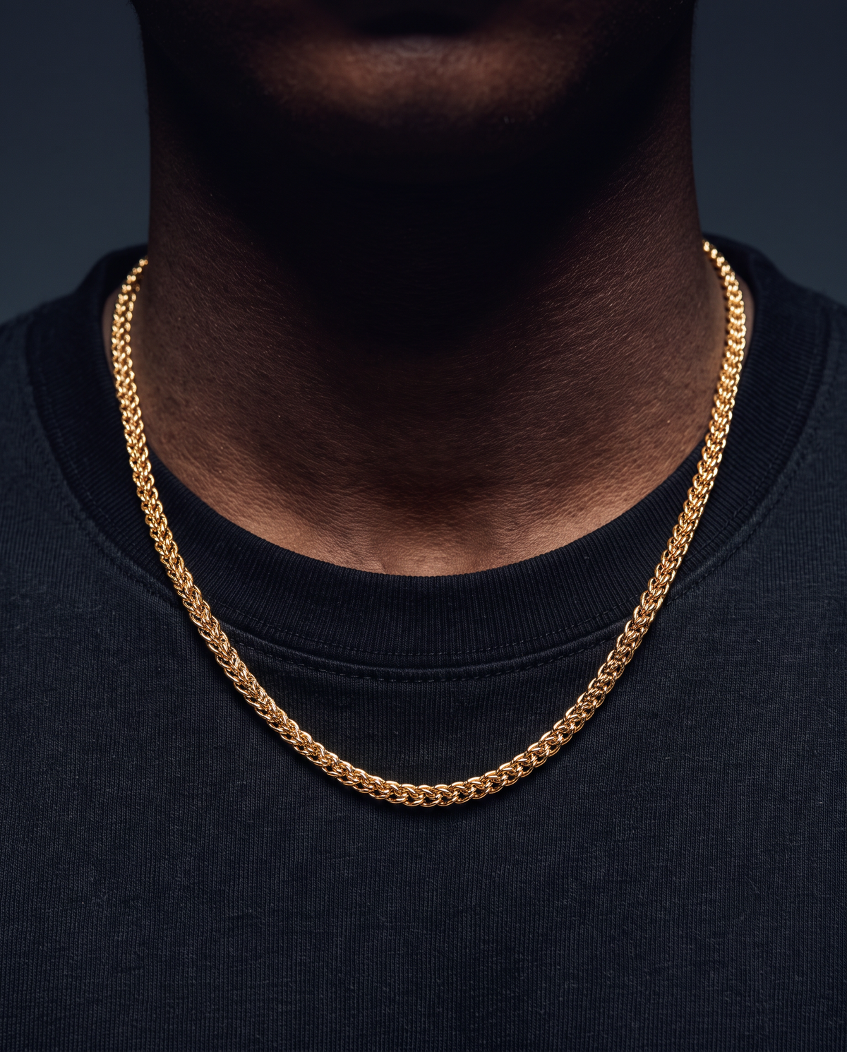 CLEAN FRANCO CHAIN. - 3MM GOLD