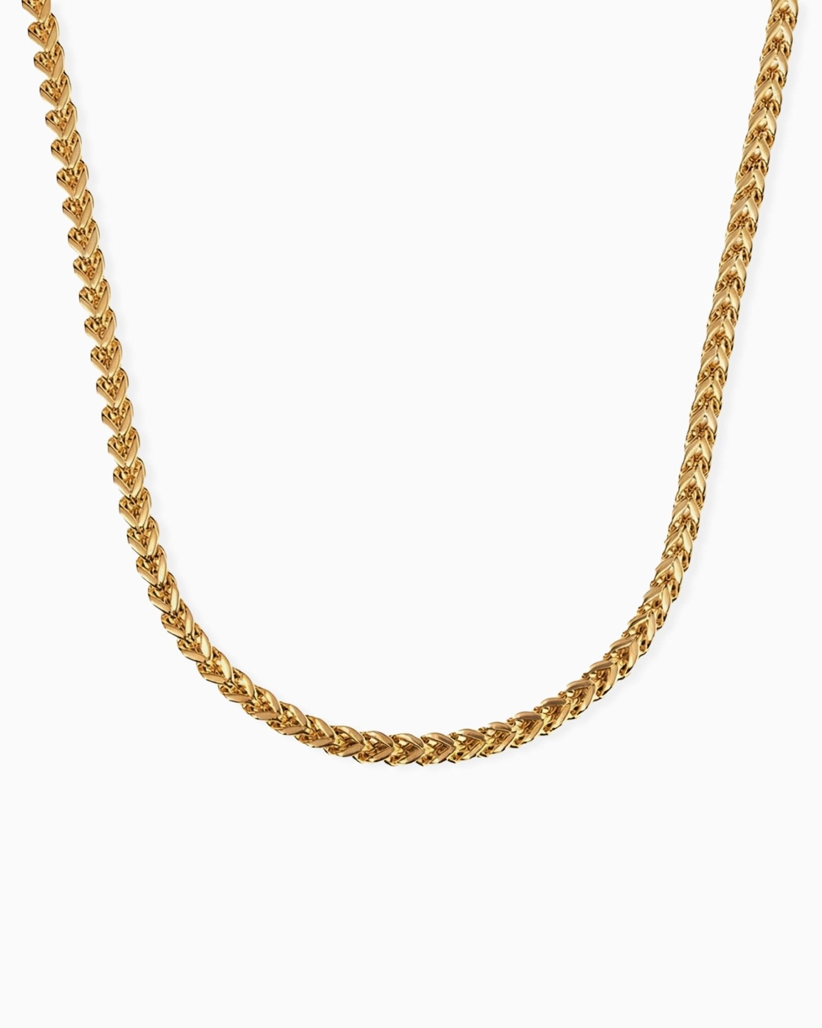 CLEAN FRANCO CHAIN. - 3MM GOLD - Drippy Amsterdam