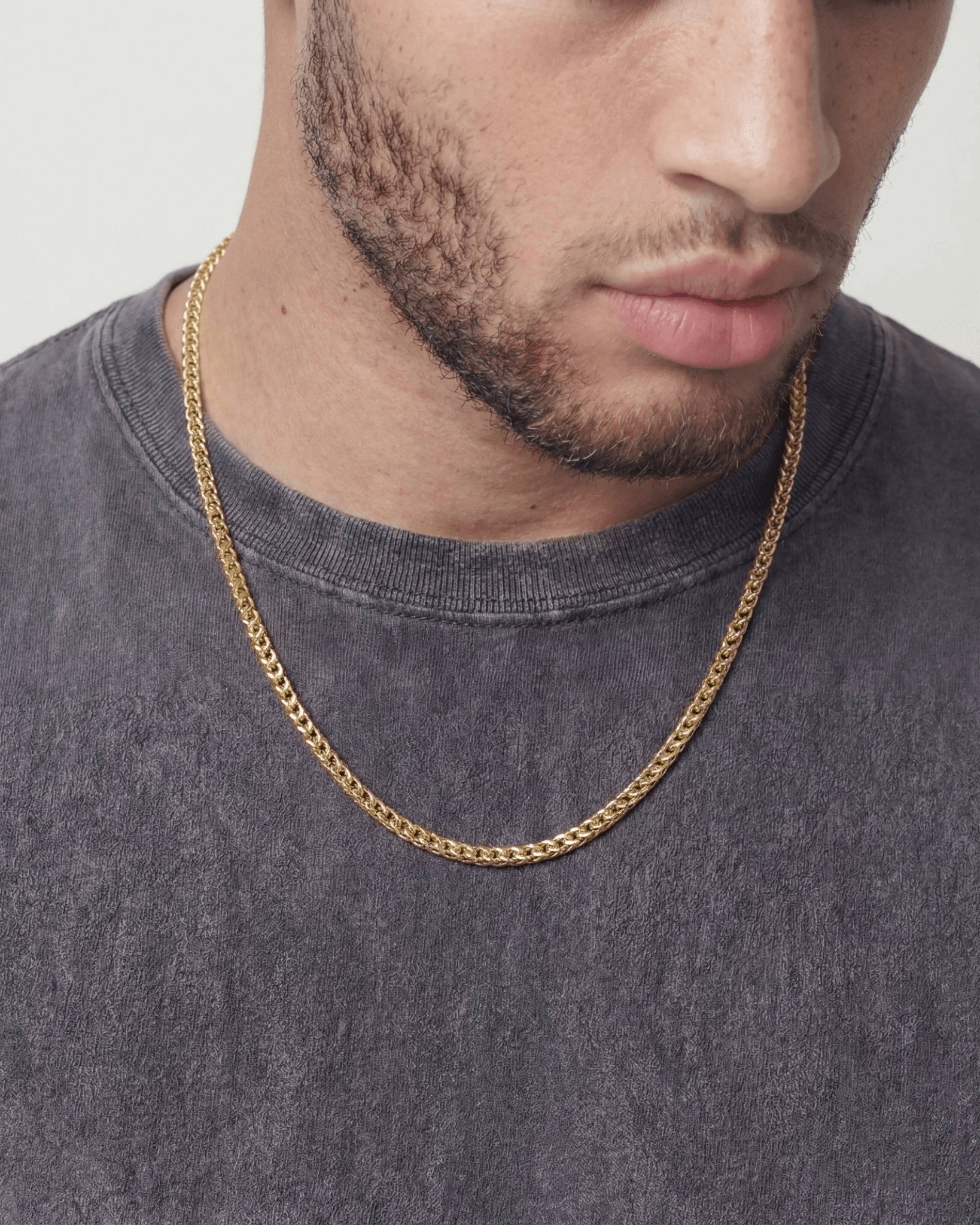 CLEAN FRANCO CHAIN. - 3MM GOLD - Drippy Amsterdam